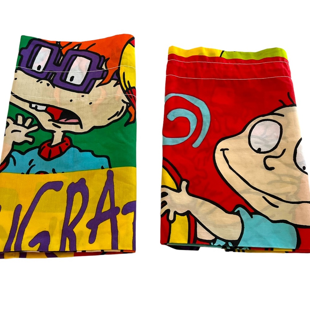 Springs Vtg RUGRATS Curtain Valance Pair EUC